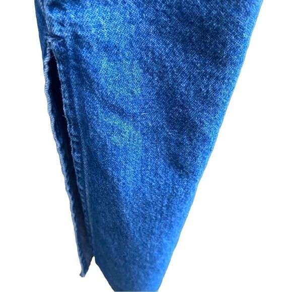 Agapo Denim Jumper Graphic American Flag Embroidered Vintage Sz M - Picture 7 of 8